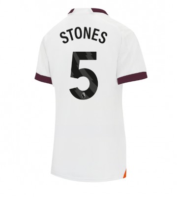 Manchester City John Stones #5 Replika Udebanetrøje Dame 2023-24 Kortærmet
